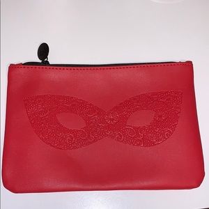 Red cosmetic bag